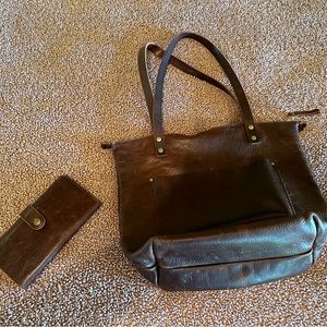 Portland leather tote